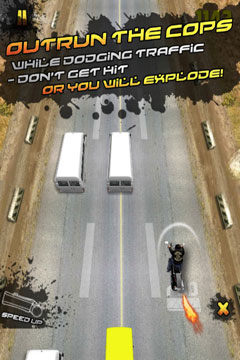 Gameplay screenshots of the A Furious Outlaw Bike Racer: Fast Racing Nitro Game PRO for iPad, iPhone or iPod.