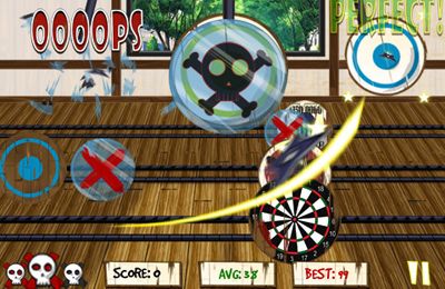 Gameplay screenshots of the A Ninja Dude: Ninja School for iPad, iPhone or iPod.