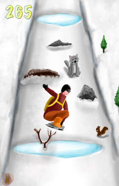 Gameplay screenshots of the A Snowboarding eXtreme Skills Race HD – Full Version for iPad, iPhone or iPod.