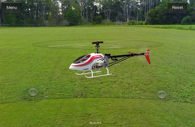 Gameplay screenshots of the Absolute RC Heli Simulator for iPad, iPhone or iPod.