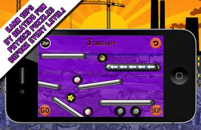 Gameplay screenshots of the Adventures of Papa Wheelie for iPad, iPhone or iPod.