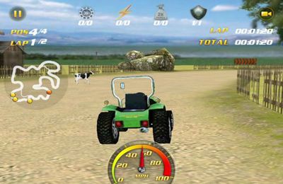 Gameplay screenshots of the Ag Racer for iPad, iPhone or iPod.