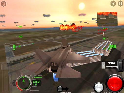 Gameplay screenshots of the Air fighters pro for iPad, iPhone or iPod.