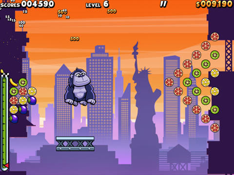 Gameplay screenshots of the Air monkeys in New York for iPad, iPhone or iPod.
