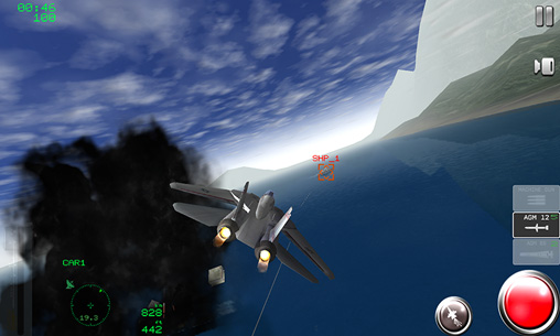 Gameplay screenshots of the Air navy fighters for iPad, iPhone or iPod.