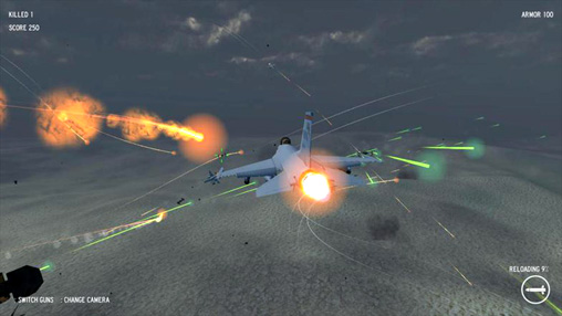 Gameplay screenshots of the Air strike: Omega for iPad, iPhone or iPod.