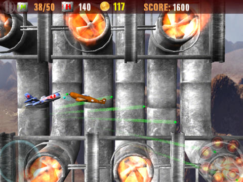 Gameplay screenshots of the Aircraft war for iPad, iPhone or iPod.