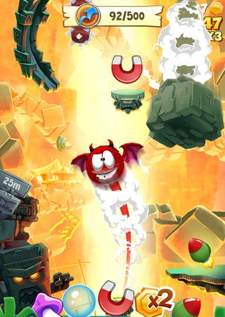 Gameplay screenshots of the Airheads jump for iPad, iPhone or iPod.