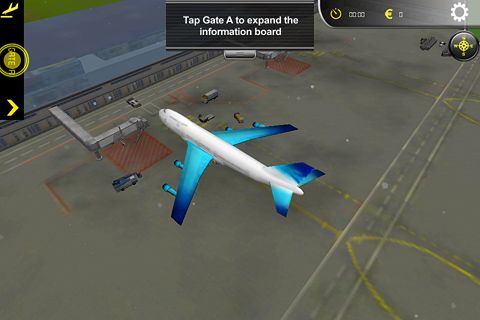 Gameplay screenshots of the Airport simulator for iPad, iPhone or iPod.