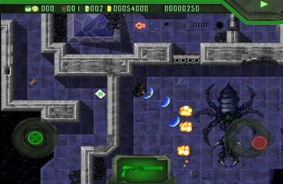 Gameplay screenshots of the Alien Breed for iPad, iPhone or iPod.