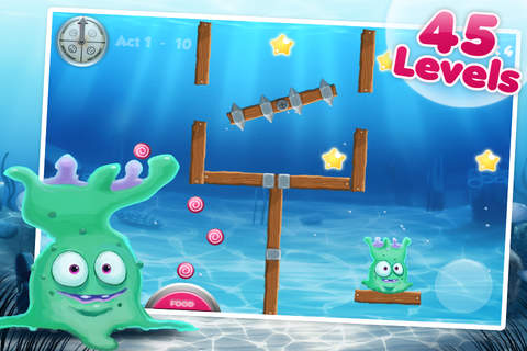 Gameplay screenshots of the Alien: Fishtank frenzy for iPad, iPhone or iPod.