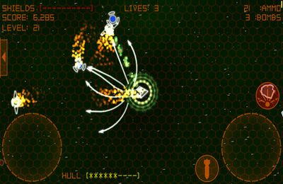 Gameplay screenshots of the Alien Space Retro for iPad, iPhone or iPod.