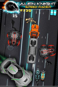 Gameplay screenshots of the Alien vs Knight Speed Racer Pro - A Bike Race Through Clash City for iPad, iPhone or iPod.
