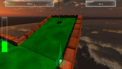 Gameplay screenshots of the Amazing mini golf 3D for iPad, iPhone or iPod.