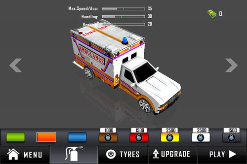 Gameplay screenshots of the Ambulance: Traffic rush for iPad, iPhone or iPod.