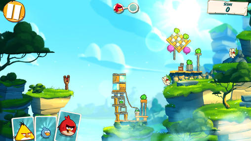 Gameplay screenshots of the Angry birds 2 for iPad, iPhone or iPod.