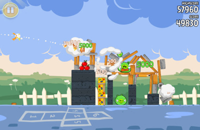 Gameplay screenshots of the Angry Birds goes back to School for iPad, iPhone or iPod.