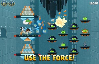 Gameplay screenshots of the Angry Birds Star Wars for iPad, iPhone or iPod.