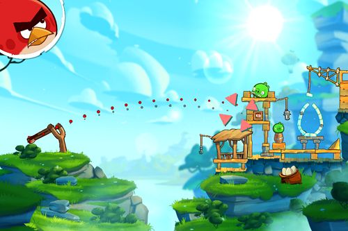 Gameplay screenshots of the Angry birds: Under pigstruction for iPad, iPhone or iPod.