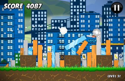 Gameplay screenshots of the Angry Hipsters for iPad, iPhone or iPod.