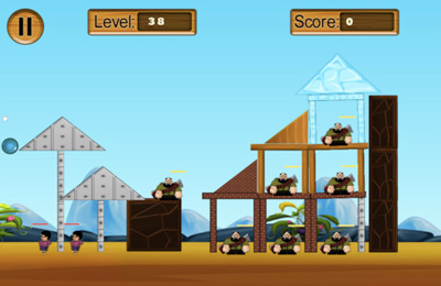 Gameplay screenshots of the Angry Man for iPad, iPhone or iPod.