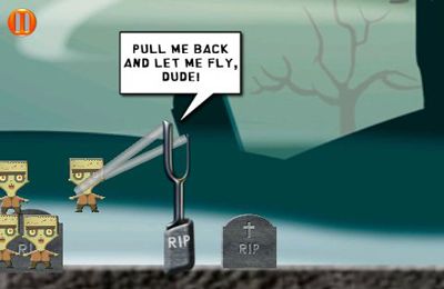 Gameplay screenshots of the Angry Zombie Launch for iPad, iPhone or iPod.