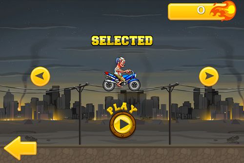 Gameplay screenshots of the Angry zombies: Bike race for iPad, iPhone or iPod.