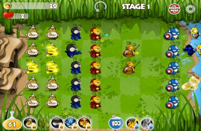 Gameplay screenshots of the Ants Vs. Zombies – Superhero Defense for iPad, iPhone or iPod.