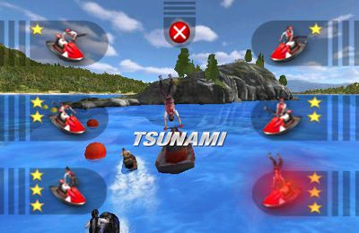 Gameplay screenshots of the Aqua Moto Racing for iPad, iPhone or iPod.