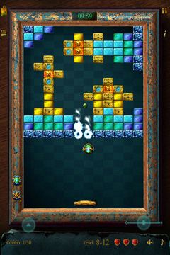 Gameplay screenshots of the Arcazoid for iPad, iPhone or iPod.