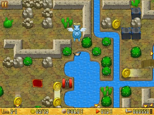 Gameplay screenshots of the Armadillo: Gold rush for iPad, iPhone or iPod.