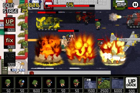 Gameplay screenshots of the Army: Wars defense for iPad, iPhone or iPod.