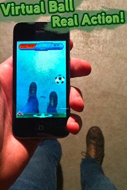 Gameplay screenshots of the ARSoccer for iPad, iPhone or iPod.