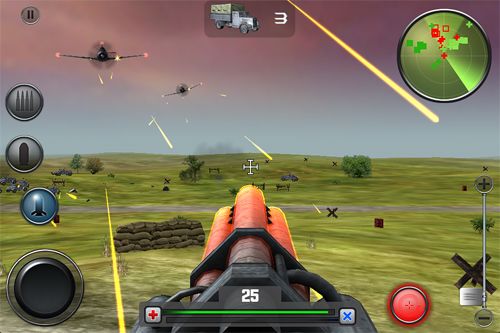 Gameplay screenshots of the Artillery brigade for iPad, iPhone or iPod.