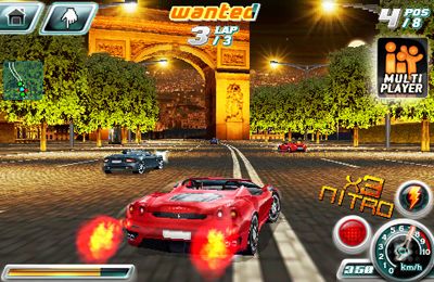 Gameplay screenshots of the Asphalt 4: Elite Racing for iPad, iPhone or iPod.