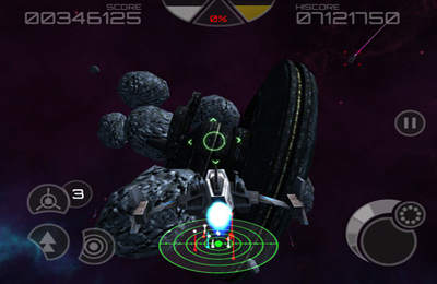 Gameplay screenshots of the Asteroid 2012 3D for iPad, iPhone or iPod.