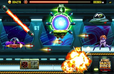 Gameplay screenshots of the Atomic Galactic Rider – Van Pershing in Space for iPad, iPhone or iPod.