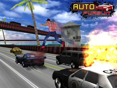 Gameplay screenshots of the Auto Pursuit for iPad, iPhone or iPod.