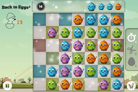 Gameplay screenshots of the Back to eggs for iPad, iPhone or iPod.