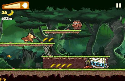 Gameplay screenshots of the Banana Kong for iPad, iPhone or iPod.