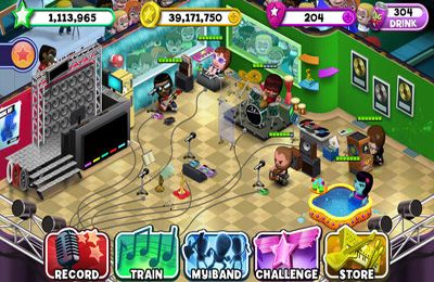Gameplay screenshots of the Band Stars for iPad, iPhone or iPod.