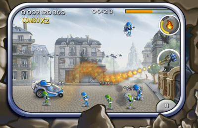 Gameplay screenshots of the Base Defender for iPad, iPhone or iPod.