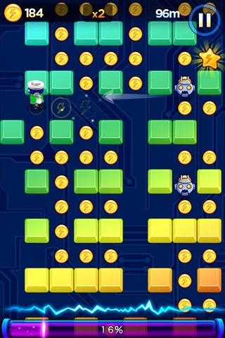 Gameplay screenshots of the Battery run! for iPad, iPhone or iPod.