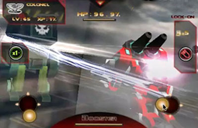 Gameplay screenshots of the Battle 3D: Robots Sky for iPad, iPhone or iPod.