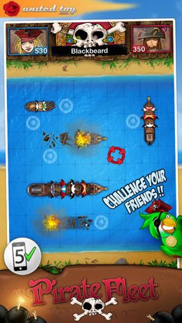 Gameplay screenshots of the Battle by Ships - Pirate Fleet for iPad, iPhone or iPod.