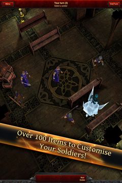 Gameplay screenshots of the Battle Dungeon: Risen for iPad, iPhone or iPod.