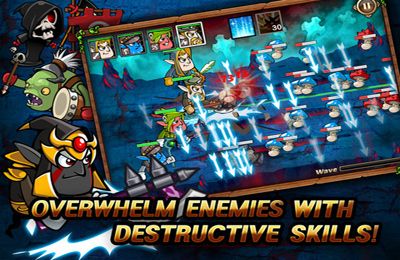 Gameplay screenshots of the Battle Line for iPad, iPhone or iPod.