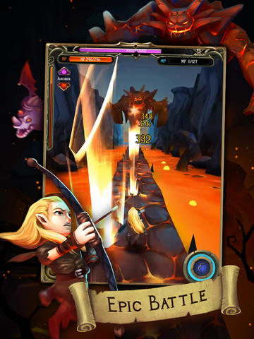 Gameplay screenshots of the Battle quest: Rise of heroes for iPad, iPhone or iPod.