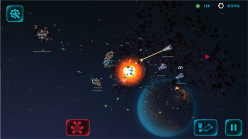 Gameplay screenshots of the Battlestation: Harbinger for iPad, iPhone or iPod.