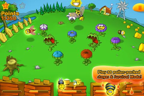 Gameplay screenshots of the Bee farm for iPad, iPhone or iPod.